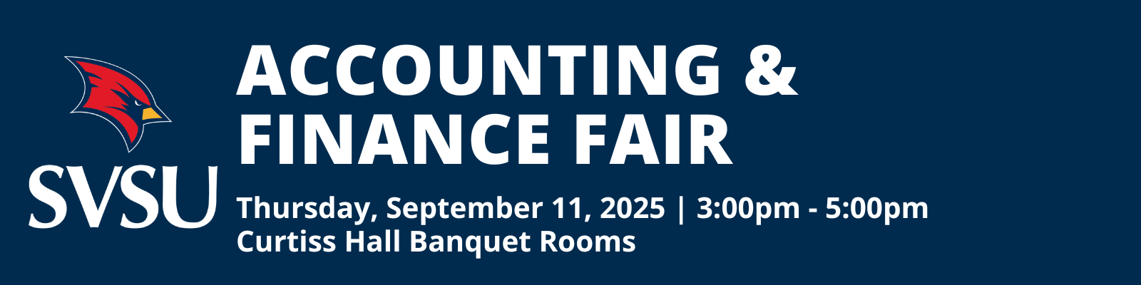 Accounting & Finance Fair - Thurs, Sept 11, 2025